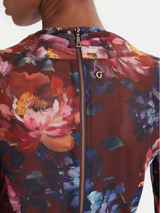 Guess Guess Коктейльна сукня W5BK65 KCZC2 Кольоровий Slim Fit