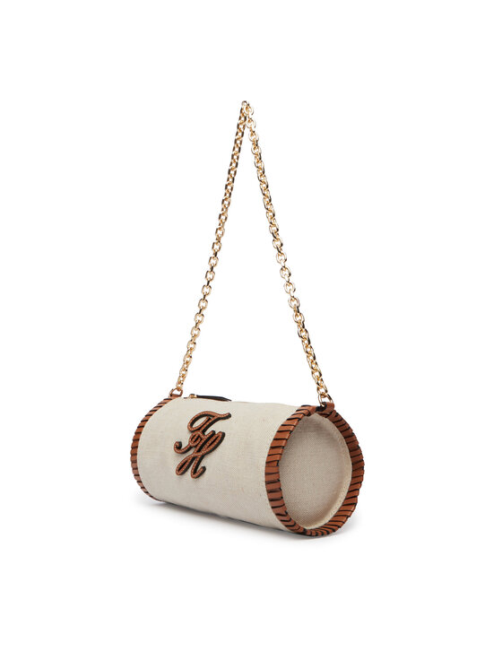 Tommy Hilfiger Tommy Hilfiger Táska Th Elev Summ Chain Bag Canvas AW0AW18635 Bézs