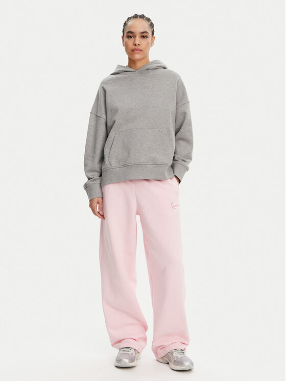 Karl Kani Karl Kani Spodnie dresowe Signature Os 61030060 Różowy Relaxed Fit