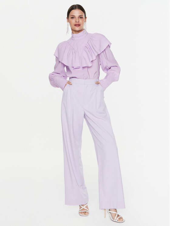 Gestuz Gestuz Auduma bikses Paula 10906861 Violets Relaxed Fit