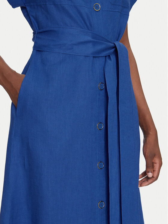 Luisa Spagnoli Luisa Spagnoli Marškinių tipo suknelė Patrono 542264 Mėlyna Regular Fit