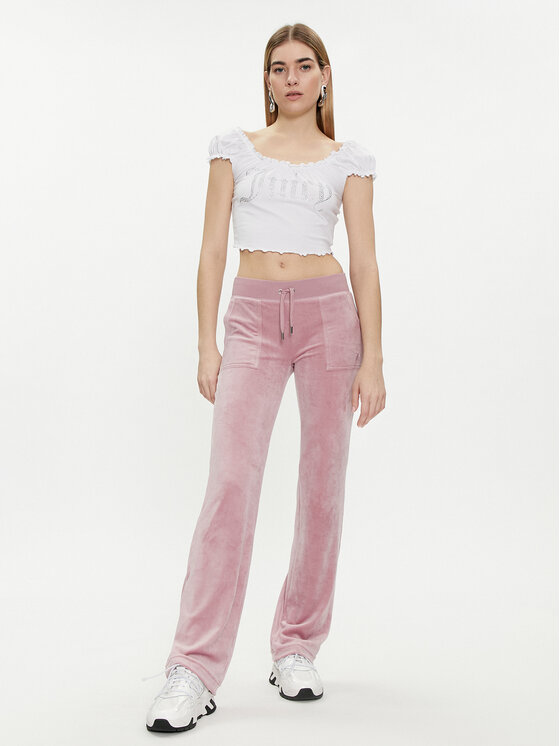 Juicy Couture Juicy Couture Majica Brodie JCWCT23309 Bijela Regular Fit