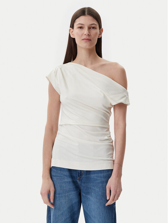 BOSS BOSS Halenka Etrima2 50540862 Krémová Slim Fit
