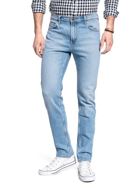 Lee Lee Jeansy RIDER Niebieski Slim Fit