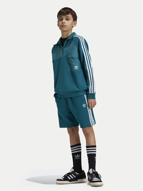 adidas adidas Bluza IY0012 Turkusowy Relaxed Fit