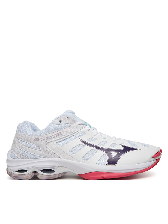 Mizuno Mizuno Čevlji za športe v zaprtih prostorih Wave Voltage 2 V1GC2460 Bela