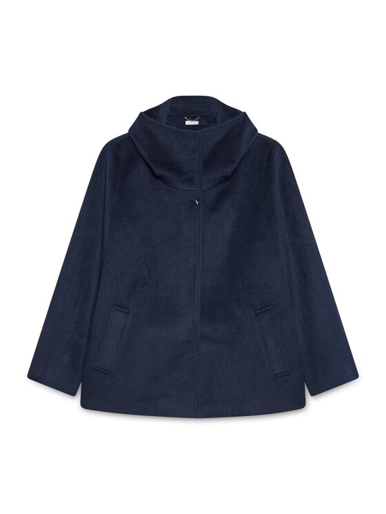 Fiorella Rubino Fiorella Rubino Cappotto 8394T100349N034 Blu A-Line Fit