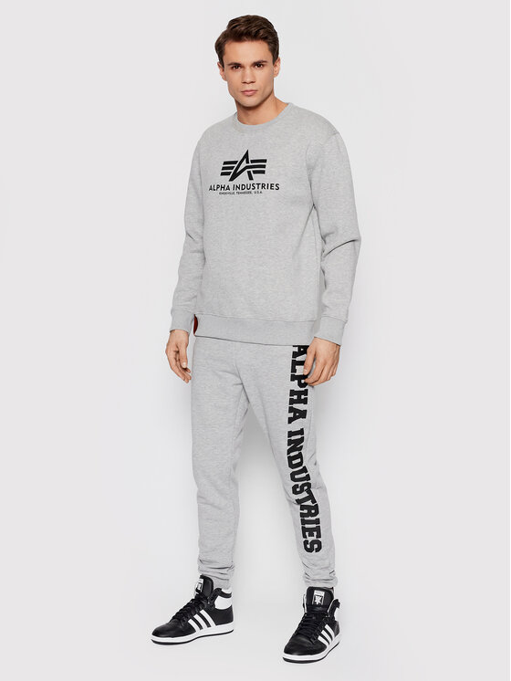 Alpha Industries Alpha Industries Spodnie dresowe Big Letters 126343 Szary Regular Fit