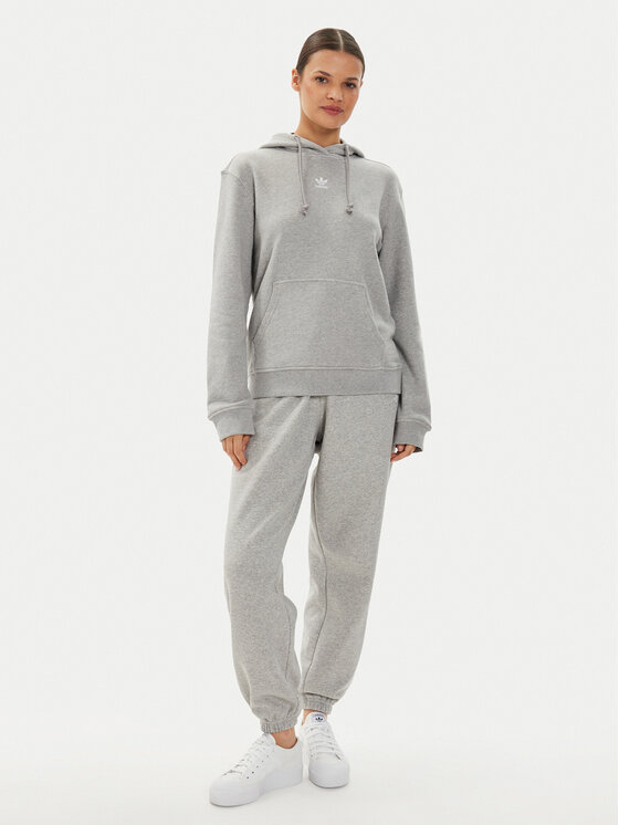 adidas adidas Donji dio trenerke Essentials Fleece IA6432 Siva Regular Fit