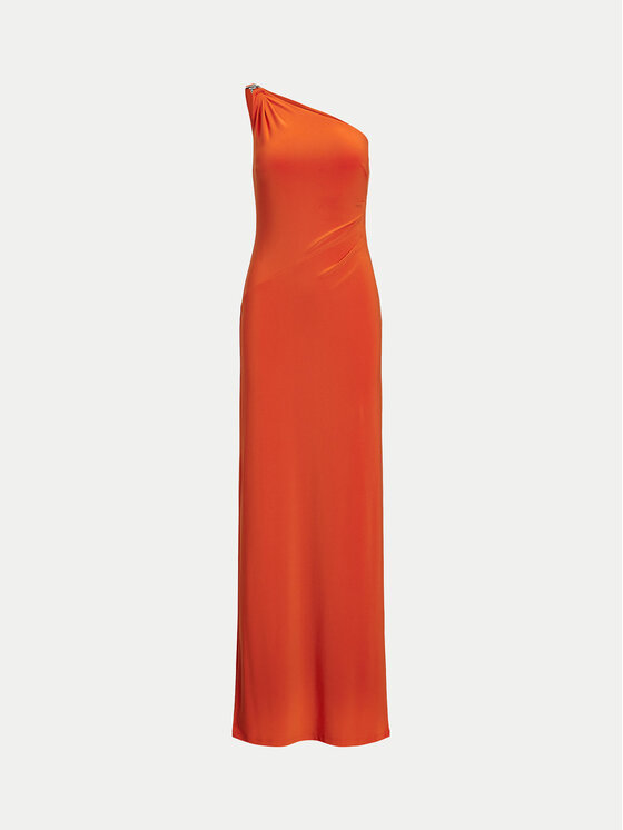 LAUREN RALPH LAUREN LAUREN RALPH LAUREN Večerna obleka 253751483033 Oranžna Slim Fit