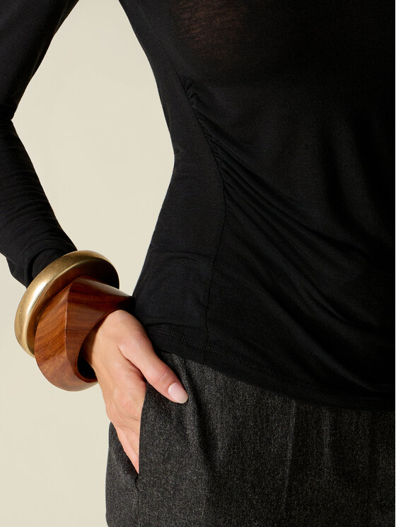 Oltre Oltre T-Shirt G080J104973N033 Czarny Slim Fit