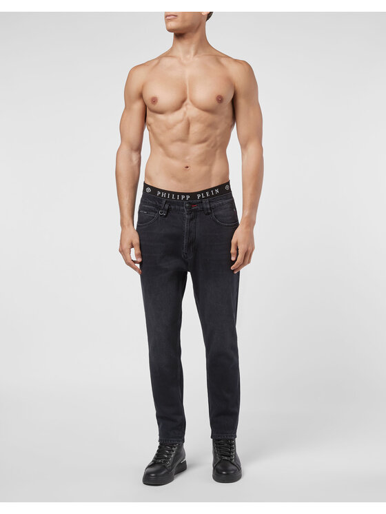PHILIPP PLEIN PHILIPP PLEIN Jeansy 4723 Czarny Slim Fit