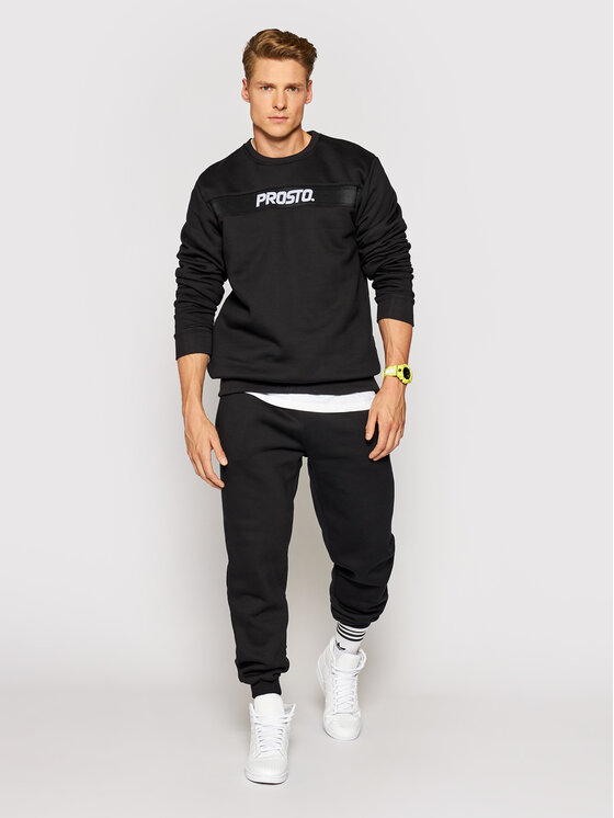 Felpa KLASYK Crewneck Flex 1121 Nero Regular Fit