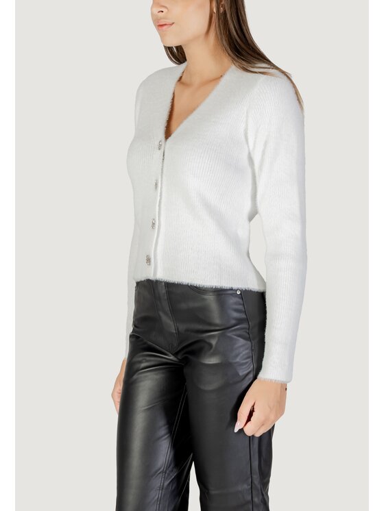 Morgan De Toi Morgan De Toi Cardigan 252-MCLEMI Bianco Casual Fit