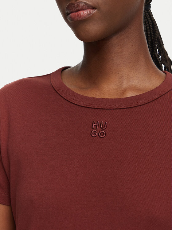 HUGO HUGO T-Shirt Deloris 50512002 Czarny Regular Fit