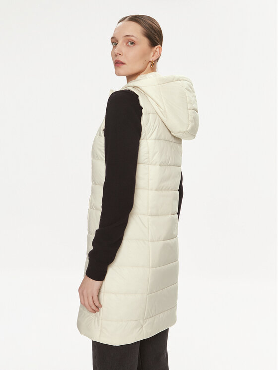 JDY JDY Vestă Zulu Spring 15311856 Écru Regular Fit