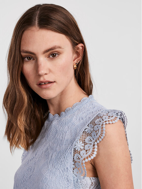 Pieces Pieces Bluse 17120454 Himmelblau Regular Fit