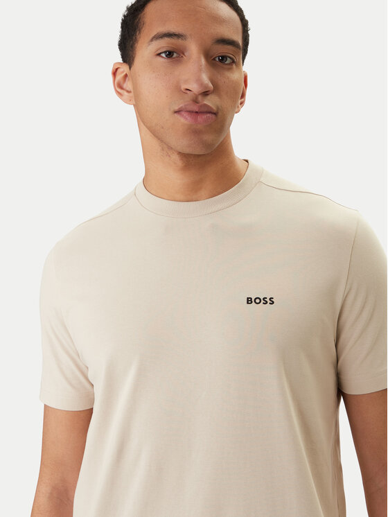 BOSS BOSS Тишърт 50506373 Бежов Regular Fit