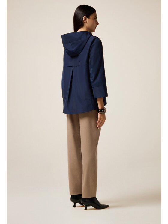 Oltre Oltre Cappotto 0049J100154N0Z4 Blu Over Fit