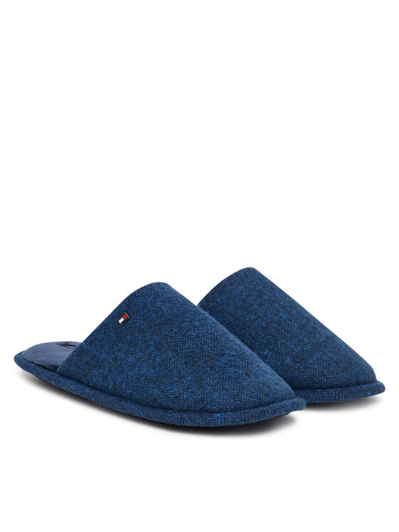 Tommy Hilfiger Tommy Hilfiger Παντόφλες Σπιτιού Hilfiger Herringbone House Shoe FM0FM06018 Σκούρο μπλε