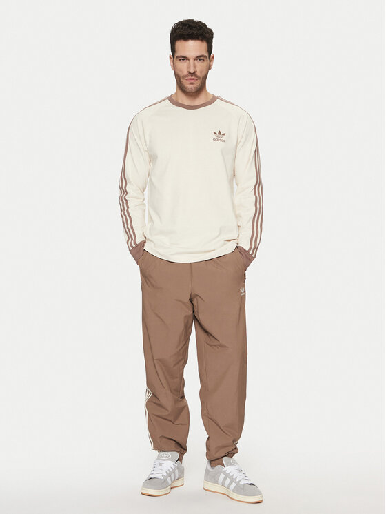 adidas adidas Longsleeve adicolor Classics 3-Stripes JN7022 Εκρού Slim Fit