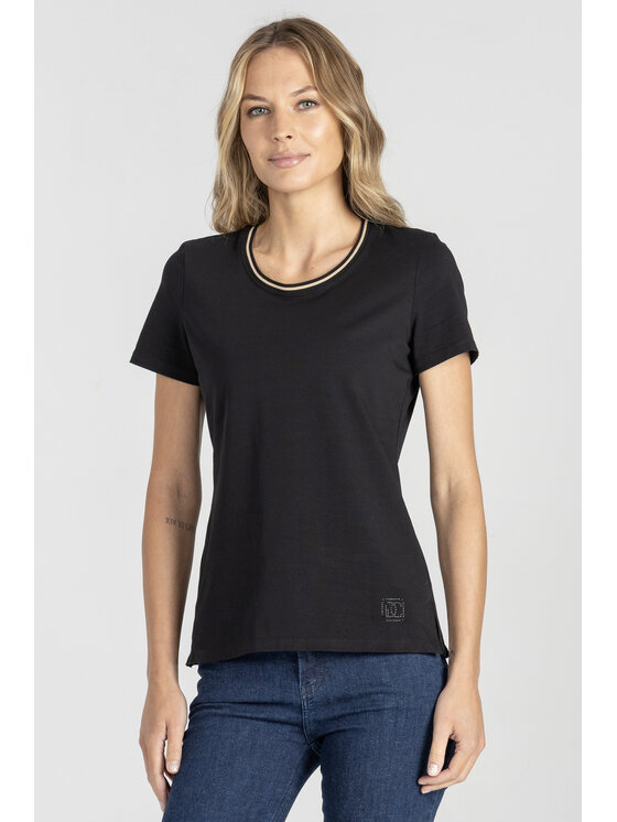 Deni Cler Milano Deni Cler Milano T-Shirt T-DC-T251-E5-10-90-1 Czarny Regular Fit