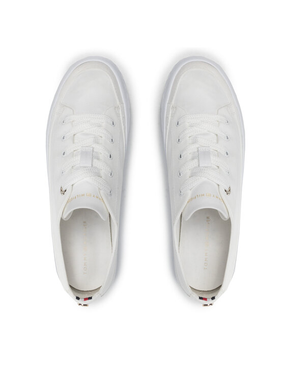 Tommy Hilfiger Tommy Hilfiger Снікерcи Monochromatic Vulc Sneaker FW0FW06460 Білий