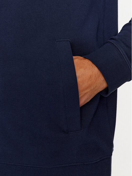 Wrangler Wrangler Bluza Funnel 112341207 Granatowy Regular Fit