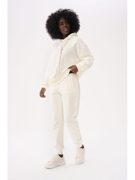 blue shadow blue shadow Spodnie damskie Dasi BS Écru Standard Fit