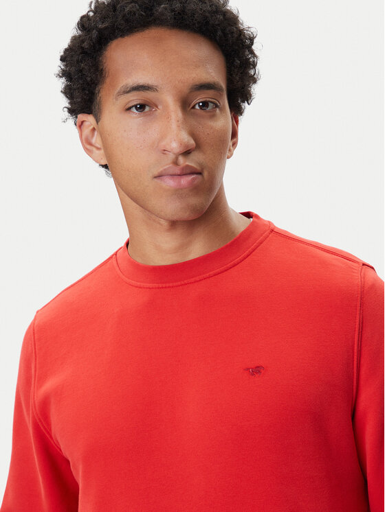 Mustang Mustang Sweatshirt Clio 1016963 Rot Regular Fit