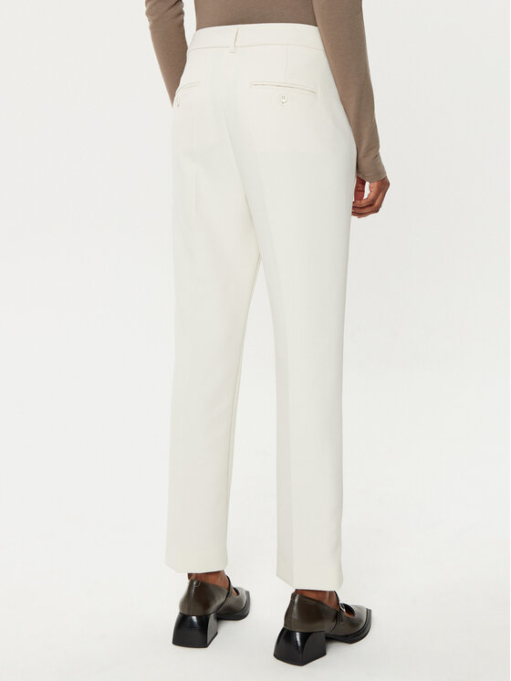 Weekend Max Mara Weekend Max Mara Chino nohavice Rana 2515131031 Écru Slim Fit