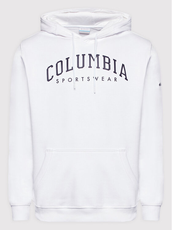 Columbia Columbia Majica dugih rukava Csc Basic Logo 1681664 Bijela Regular Fit