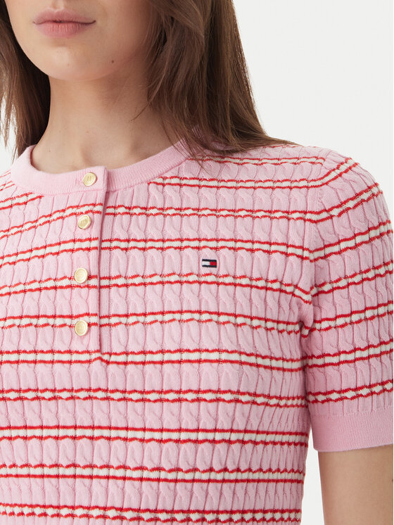 Tommy Hilfiger Tommy Hilfiger Maglione WW0WW49613 Rosa chiaro Slim Fit