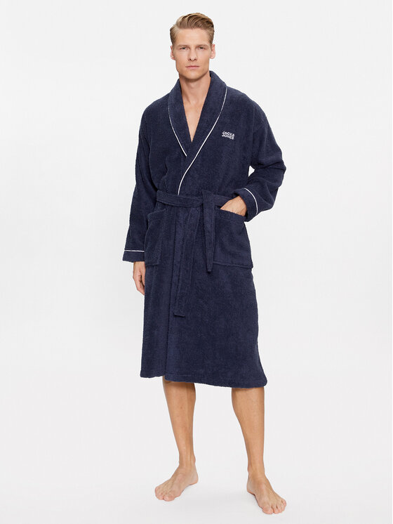 Bademantel Jack&Jones, Größe S_M Dunkelblau 12245342