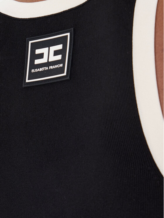 Elisabetta Franchi Elisabetta Franchi Marškinėliai TK-71S-61E2-V270 Juoda Regular Fit