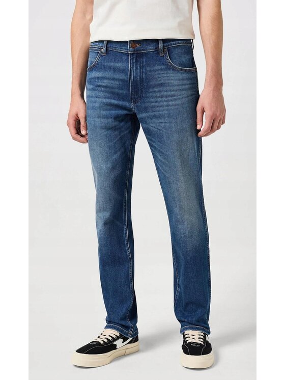 Wrangler Wrangler Jeansy Greensboro Niebieski Regular Fit