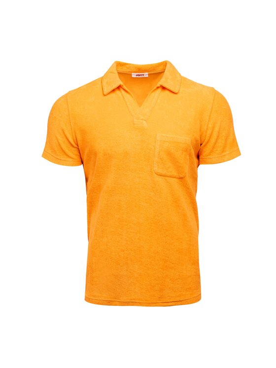 Jott Jott Polo SS24MPOL30-70A_S Pomarańczowy Regular Fit