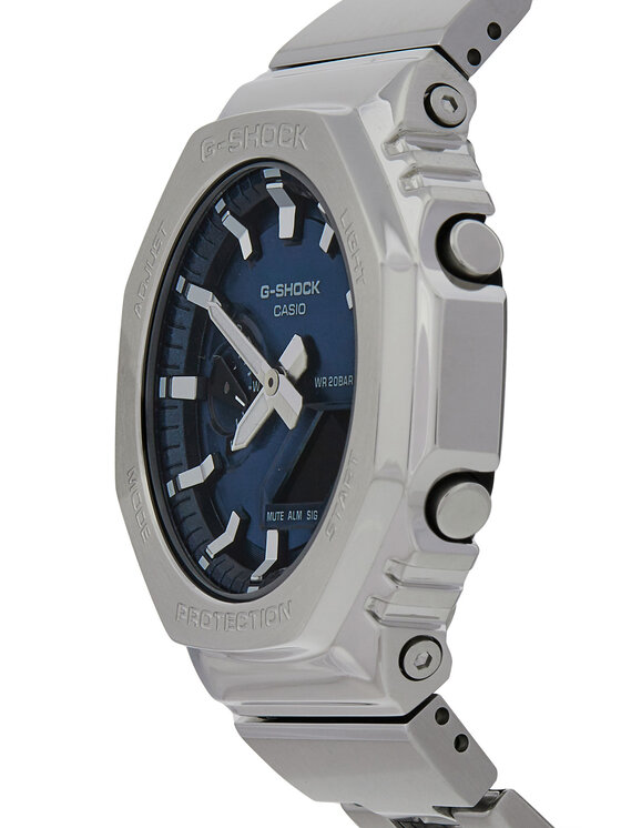 G-Shock G-Shock Sat G-Steel GM-2110D-2BER Srebrna