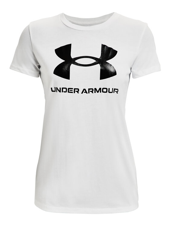 Under Armour Under Armour Tričko UA SPORTSTYLE LOGO SS 1356305 Biela Regular Fit