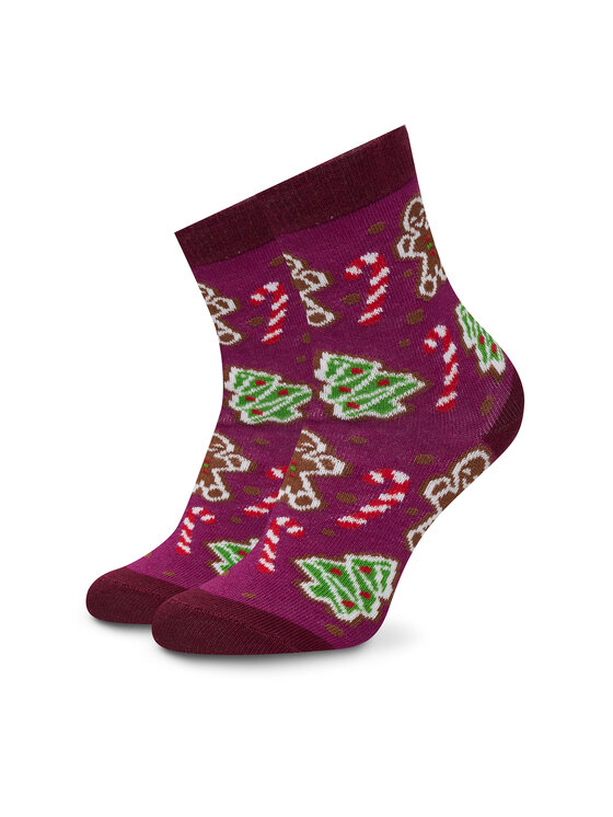 Rainbow Socks Rainbow Socks Garās zeķes Xmas Socks Balls Mix Gifts Pak 3 Daudzkrāsains