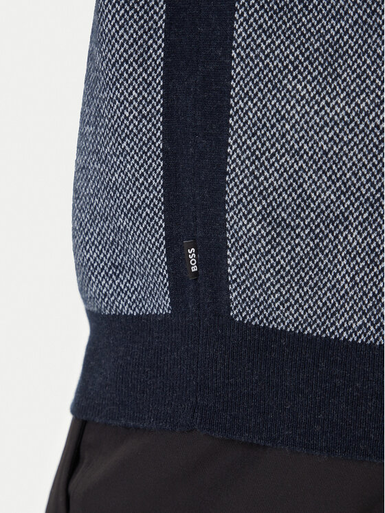 BOSS BOSS Pulover H-Hettore 50549976 Bleumarin Regular Fit