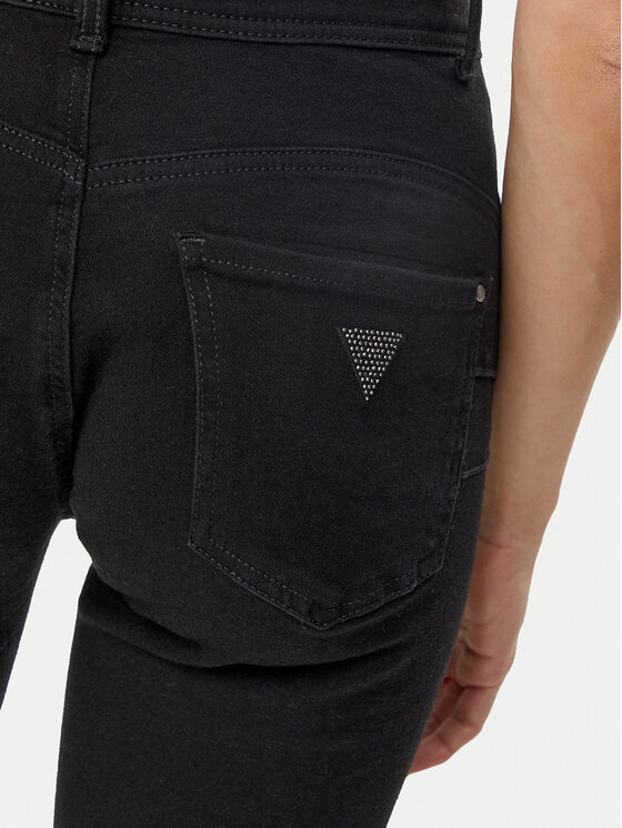 Guess Guess Τζιν W5RA34 D5LM1 Μαύρο Slim Fit