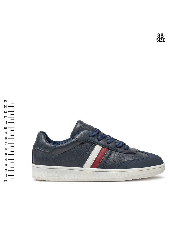 Tommy Hilfiger Tommy Hilfiger Tenisice Stripes Low Cut Lace-Up Sneaker T3X9-33645-1269 Tamnoplava