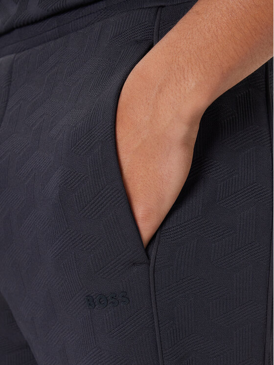 BOSS BOSS Sportinės kelnės Mirror Long 50549713 Tamsiai mėlyna Regular Fit