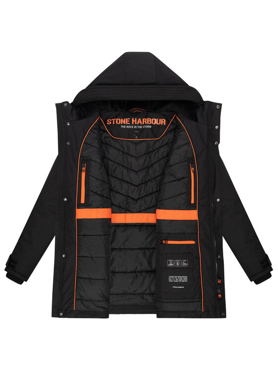 Stone Harbour Stone Harbour Kurtka zimowa Netaan Czarny Regular Fit