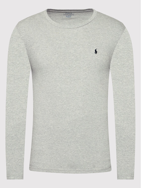 Polo Ralph Lauren Polo Ralph Lauren Majica dugih rukava Sle 714844759003 Siva Regular Fit