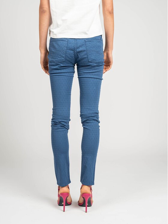Trussardi Trussardi Kalhoty z materiálu 56J00059 Modrá Skinny Fit