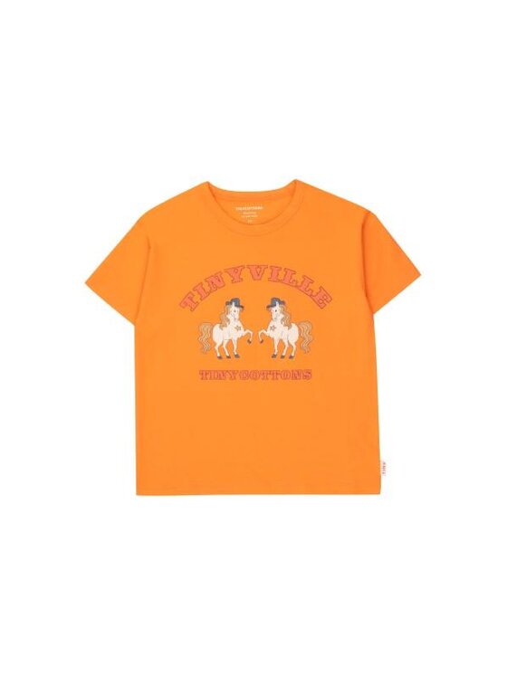 Tinycottons Tinycottons T-Shirt Tinyville Pomarańczowy Regular Fit