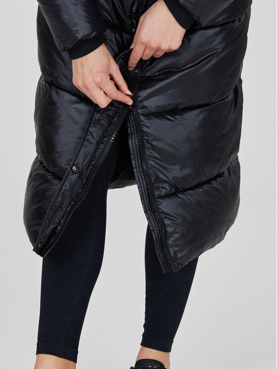 Athlecia Athlecia Płaszcz zimowy Elly W Maxi Puffer EA233361 Czarny Regular Fit