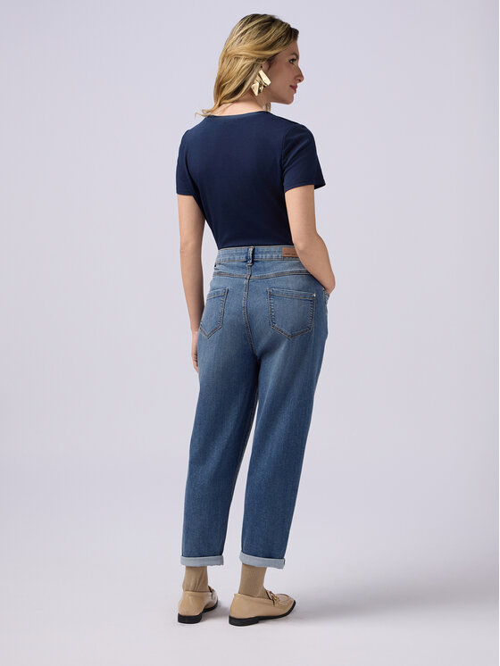 Oltre Oltre Jeans P519R108233N024 Turchese Boy Fit